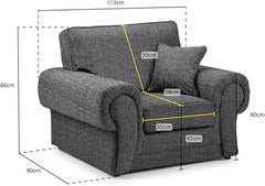 Wilcot Armchair for Living Room 1 Seater Single Sofa