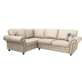 Oakland Suede Leather 1c2 Corner Sofa Marble