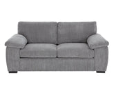 Amalfi Jumbo Cord 2 Seater Sofa Grey