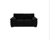 Amalfi Jumbo Cord 2 Seater Sofa Black