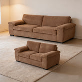 Amalfi Jumbo Cord 3+2 Seater Sofa Set Coffee