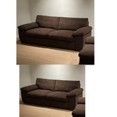 Amalfi Jumbo Cord 3+2 Seater Sofa Set Chocolate