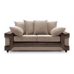 Dino 3 Seater Jumbo Cord Sofa Brown&Coffee