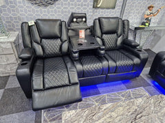 Orlando Recliner 3 seater Sofa Electric Leather Recliner