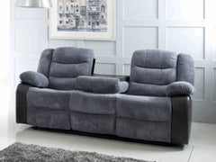 Rio Jumbo Cord Fabric Recliner 3 Seater sofa