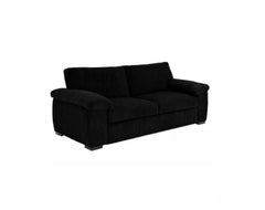 Amalfi Jumbo Cord 3 Seater Sofa Black