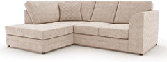 Hilton Full Back Left Hand Facing Corner Sofa Beige