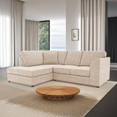 Hilton Full Back Left Hand Facing Corner Sofa Beige