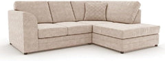 Hilton Full Back Right Hand Facing Corner Sofa Beige