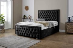 Snugg Upholstered Crushed Velvet Bed