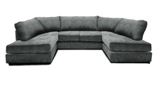 CAMBRIDGE U Shape Soft Chenille Full Back Sofa