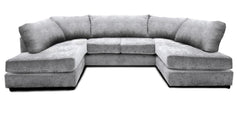 CAMBRIDGE U Shape Soft Chenille Full Back Sofa