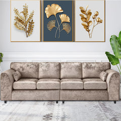 Bela Crushed Velvet 4 Seater Corner Sofa
