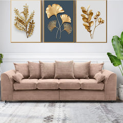 DYLAN 4 Seater Jumbo Cord Fabric Sofa