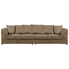 DYLAN 4 Seater Scatter Back Jumbo Cord Fabric Sofa Coffee