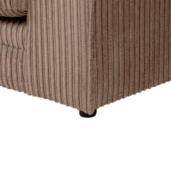 Hannah Jumbo Cord Scatter Back 3+2 Seater Sofa Suite Set Coffee