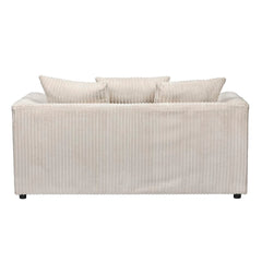Hannah Jumbo Cord Scatter Back 2 Seater Sofa Mink