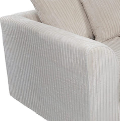 Hannah Jumbo Cord Scatter Back 3 Seater Sofa Mink