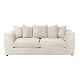 Hannah Jumbo Cord Scatter Back 3 Seater Sofa Mink