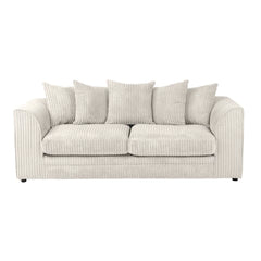 Hannah Jumbo Cord Scatter Back 3 Seater Sofa Mink