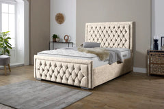 Snugg Upholstered Crushed Velvet Bed