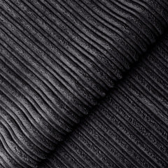 Hannah Jumbo Cord Scatter Back 4 Seater Left Hand Facing Corner Sofa Black