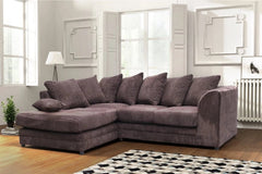 Hannah Jumbo Cord Scatter Back 4 Seater Corner Sofa