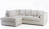 Chicago Jumbo Cord Corner Sofa Mink