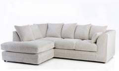 Chicago Jumbo Cord Corner Sofa Mink