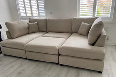 Cinema U Shape in Soft Plush Corner sofa