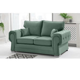 Chingford Plush Velvet Full Back 2 Seater Sofa