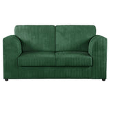 Hannah Jumbo Cord Full Back 2 Seater Sofa Green