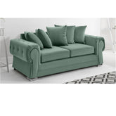 Verona Scatter Back Plush Velvet 3 Seater Sofa