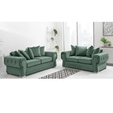 Verona Scatter Back Plush Velvet 3+2 Seater Sofa Set