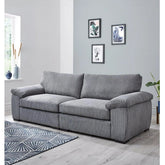Amalfi Jumbo Cord 4 seater Sofa Grey