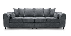 Celestial 4 Seater Scatter Back Chenille Fabric Sofa