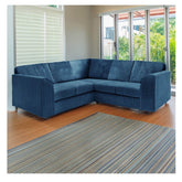 Hannah Jumbo Cord Full Back 2c2 Corner Sofa Marine Blue