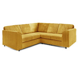 Hannah Jumbo Cord Full Back 2c2 Corner Sofa Mustard