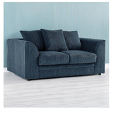 Hannah Jumbo Cord Scatter Back 2 Seater Sofa Navy Blue