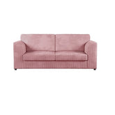 Hannah Jumbo Cord Full Back 3 Seater Sofa Pink