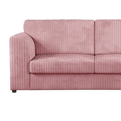 Hannah Jumbo Cord Full Back 4 Seater Right Hand Facing Corner Sofa Pink