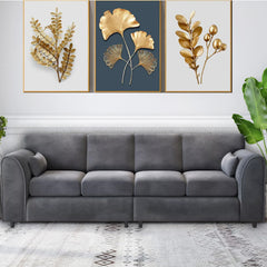 Raven Plush Velvet 4 Seater Corner Sofa