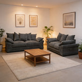 Rio Fernando 3Seater & 2 Seater Sofa Set Grey