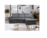 Soho Right Hand Facing Corner Sofa Luxe Chenille Fabric Grey