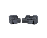 Roman Fabric Recliner 3seater + 2setaer sofa set in Grey