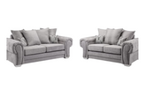 Verona 3 Seater +2 Seater Scatter Back Fabric Sofa Set