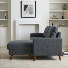 VENICE Universal L Shaped Corner Sofa Grey