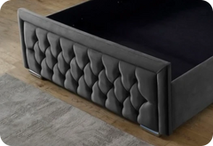 Snugg Upholstered Crushed Velvet Bed