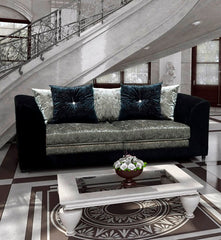 DYLAN Crushed Velvet 3 & 2 Seater Sofa Set