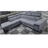 Luton Corner Sofa-bed With Storage Box Grey